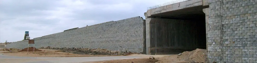 Reinforced soil retaining wall — Hyderabad O.R.R